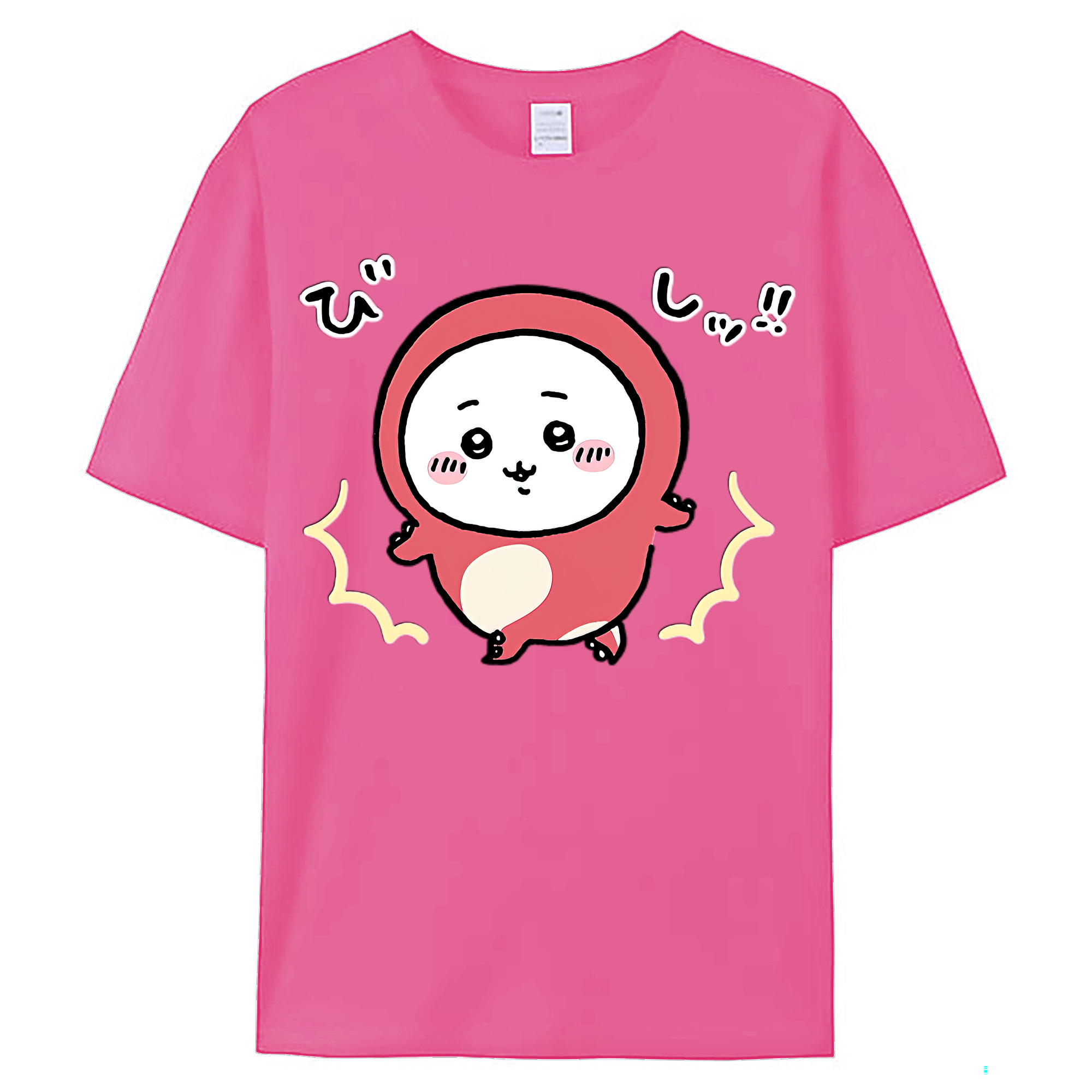 （画像用） ちいかわ ちいかわ Chii-kawa chiikawa レディースカジュアルプリントTシャツ（綿100％）